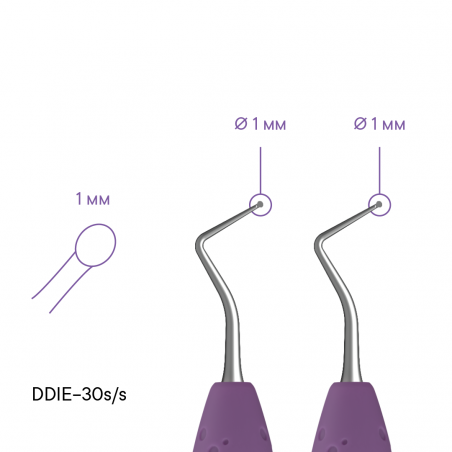 Стоматологічний екскаватор micro TYPE 1 - DDIE-30s/s - Meddins