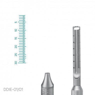 Držák na dentální zrcátko s měřítkem - DDIE-01/01 - Meddins
