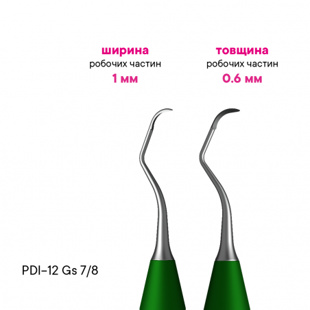 Кюрета Грейсі Standart 7-8 - PDI-12Gs-7/8 - Meddins