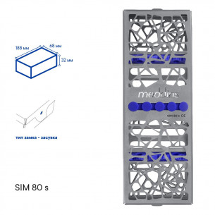 Box na stomatologické frézy s víkem - SIM-80/b - Meddins 2