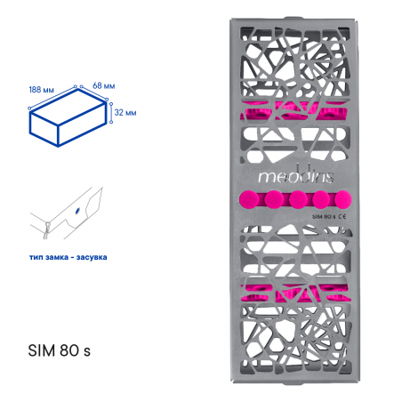 Лоток для стерилизации инструментов TYPE 1 - SIM 80 s - Meddins