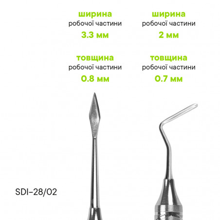 Періот для фронтального відділу (двосторонній) - SDI-28/02 - Meddins